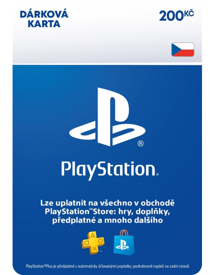 PlayStation Network Card (PSN Karta) 200 Kč (digitálny produkt) obrázok 1