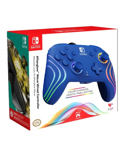 Switch Afterglow Wave Wired Controller Blue (NSW) obrázok 1