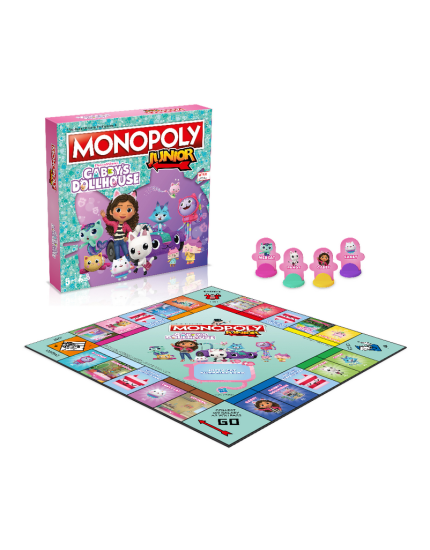 Gabbys Dollhouse stolová hra Junior Monopoly (English Version) obrázok 1