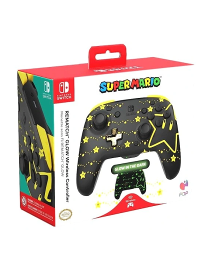 Rematch Wireless Controller Super Star Glow in the Dark (NSW) obrázok 1