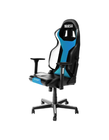 SPARCO GAMING CHAIR GRIP BLACK/LIGHT BLUE SKY obrázok 1