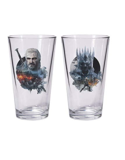 Witcher 3 Wild Hunt Pint Glass Set Geralt and Eredin obrázok 1