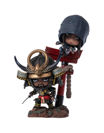 Assassins Creed Shadows Qlectors PVC socha Naoe and Yasuke 15 cm obrázok 1