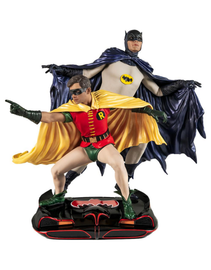 DC Comics PVC Diorama socha 1/8 Batman and Robin 1966 23 cm obrázok 1