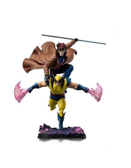 Marvel Deluxe Art Scale socha 1/10 X-Men 97 Gambit and Wolverine 29 cm obrázok 1