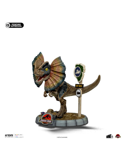 Jurassic Park Mini Co. PVC socha Dilophosaurus 12 cm obrázok 1