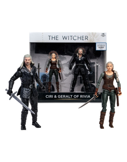 Witcher akčné figúrky Geralt and Ciri (Netflix Season 3) 18 cm obrázok 1