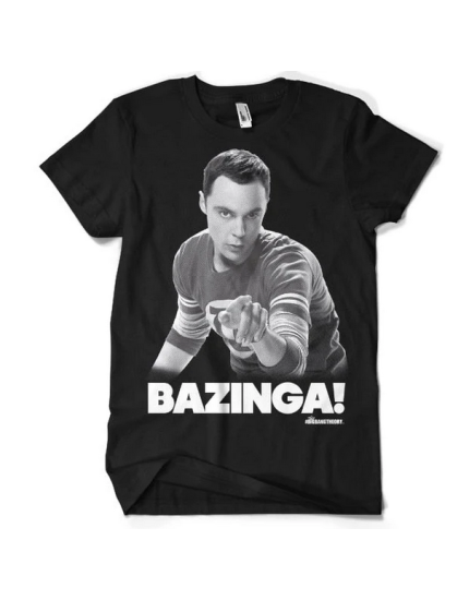 Big Bang Theory Sheldon Says Bazinga (T-Shirt) obrázok 1