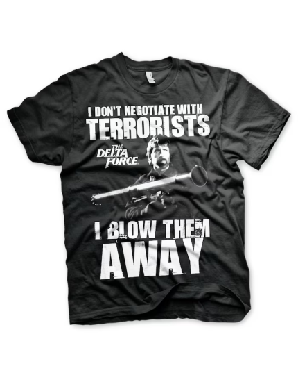 Chuck Norris I Blow Terrorists Away (T-Shirt) obrázok 1