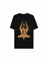 Elder Scrolls V Skyrim - Metallic 10th Anniversary Logo (T-Shirt)