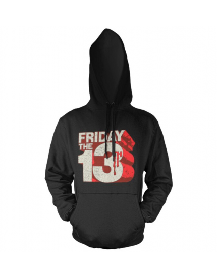 Friday The 13th Hoodie Block Logo obrázok 1