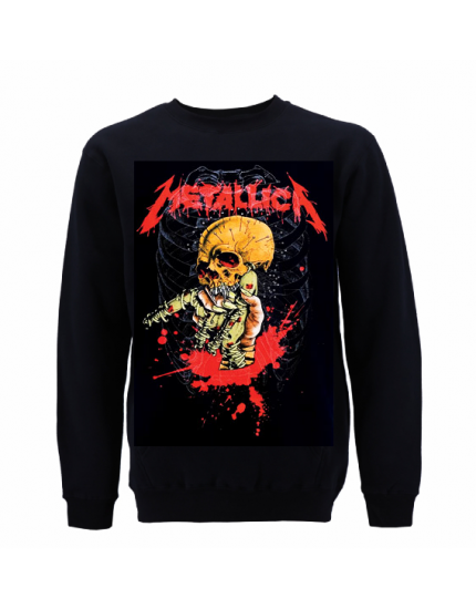 Metallica Hoodie Alien Skull obrázok 1