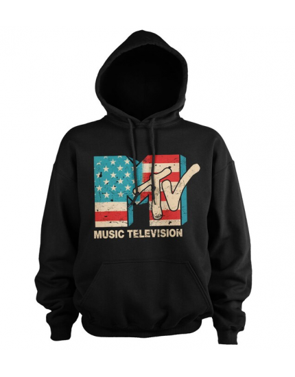 MTV Hoodie Distressed USA Flag obrázok 1