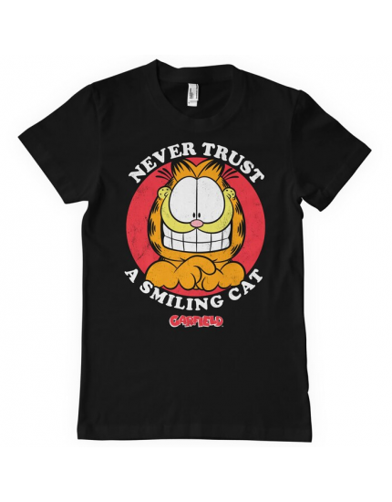 Garfield Never Trust A Smiling Cat (T-Shirt) obrázok 1