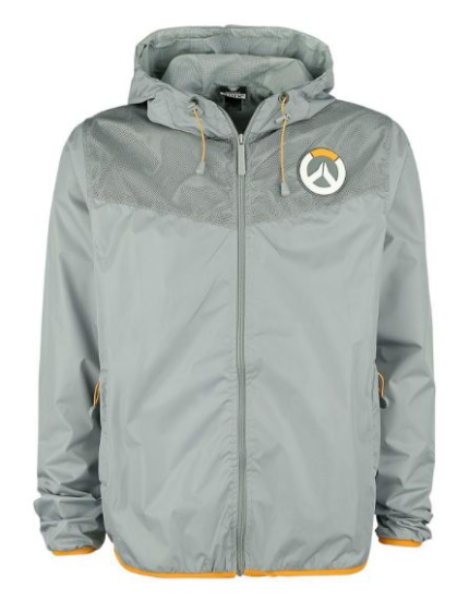 JINX OVERWATCH LOGO WINDBREAKER MEDIUM GRAY obrázok 1