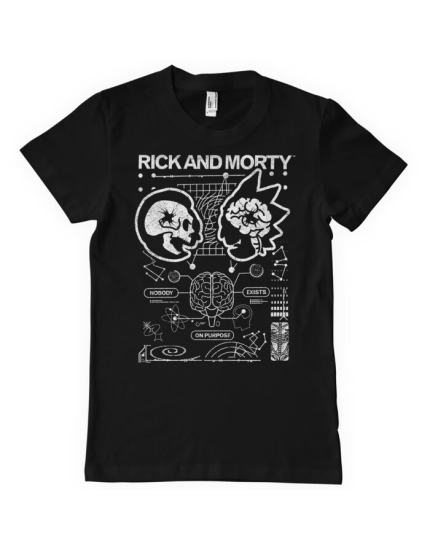 Rick And Morty Nobody Exists On Purpuse (T-Shirt) obrázok 1