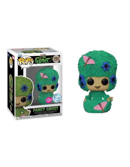 Pop! Marvel - I Am Groot - Fancy Groot (Flocked, Special Edition) obrázok 1