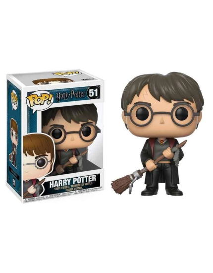 Pop! Movies - Harry Potter - Harry with Firebolt and Feather obrázok 1