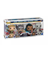 Pop! Marvel - Thor Love and Thunder - Thor / Mighty Thor / Valkyrie / Gorr (Special Edition, 4-Pack)