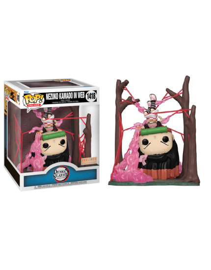 Pop! Animation - Demon Slayer - Nezuko Kamado in Web (Oversized, 17 cm) (GITD, Box Lunch Exclusive) obrázok 1