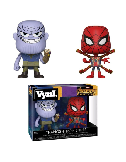 Avengers Infinity War VYNL - Vinyl Figures 2 pack Thanos and Iron Spider 10 cm obrázok 1