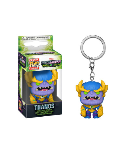 Pop! Pocket Keychain - Mech Strike Monster Hunters - Thanos obrázok 1