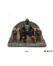 Star Wars The Mandalorian Deluxe Art Scale socha 1/10 Boba Fett on Throne 18 cm