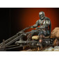 Star Wars The Mandalorian Deluxe Art Scale socha 1/10 Mandalorian on Speederbike 18 cm obrázok 3