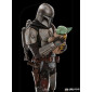 Star Wars The Mandalorian Art Scale socha 1/10 Mandalorian and Grogu 22 cm obrázok 2