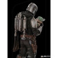 Star Wars The Mandalorian Art Scale socha 1/10 Mandalorian and Grogu 22 cm obrázok 3