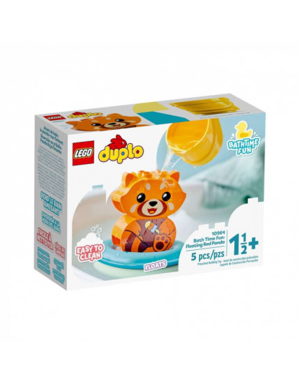 LEGO DUPLO Zábava vo vani - Plávajúca panda červená obrázok 1