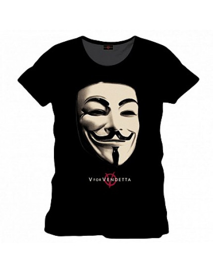 V For Vendetta - Mask (T-Shirt) obrázok 1