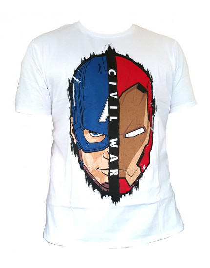 Captain America Civil War Stark Cap Head (T-Shirt) obrázok 1