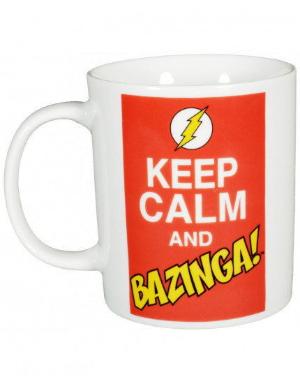 Big Bang Theory hrnček Keep Calm and Bazinga obrázok 1