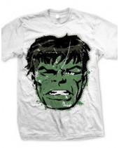 Marvel Comics Hulk Big Head Distressed (T-Shirt)