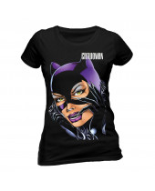 Catwoman Ladies T-Shirt Face (T-Shirt)