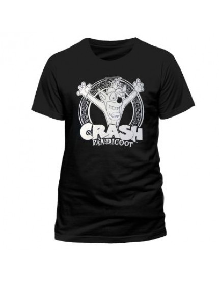 Crash Bandicoot - Black and White (T-Shirt) obrázok 1