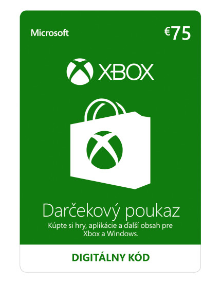 XBOX - Dárková karta Xbox 75 EUR (digitálny produkt) obrázok 1