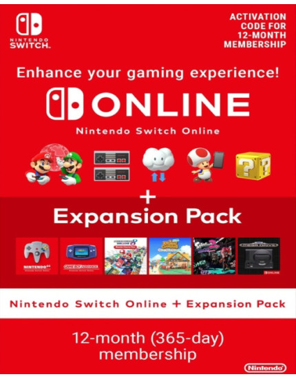 Nintendo Switch Online 365 Dní Individual Membership (NSW) (digitálny produkt) obrázok 1